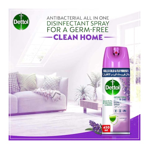 Dettol Disinfectant Spray - Lavender Scent - 450ml