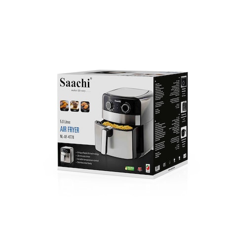 Saachi 5.0 Litres Air Fryer NL-AF-4778-BK With Variable Temperature Control