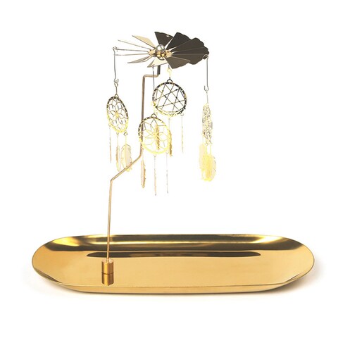 Scented Candle Carousel Tray Rotating Candle Holder-Romantic Home And Dinner Candle Holder
