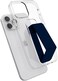 Apple iPhone 14 Pro Case With Hand Grip Foldable Magnetic Kickstand Wrist Strap Finger Grip Cover 6.1 Inch Clear/DarkBlue