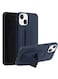 FOCUS Finger Grip Holder and standing cover with Car Magnetic Multi-function Shockproof Protective Case Cover For iphone 13 Dark Blue