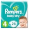 Pampers Baby Dry Baby Diapers Maxi Size 4 28 Count
