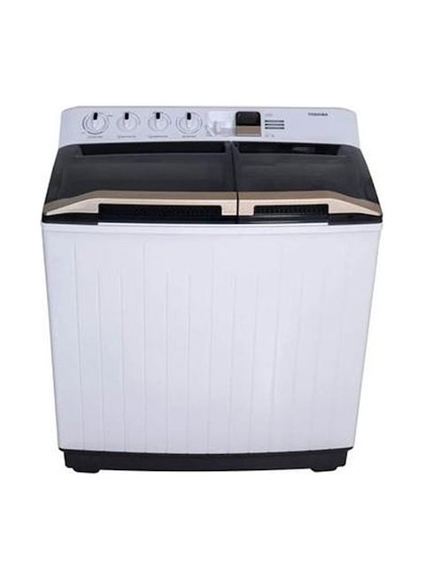 Toshiba Twin Tub Washer, 12kg, VH-K130WBB, White/Black (Installation Not Included)