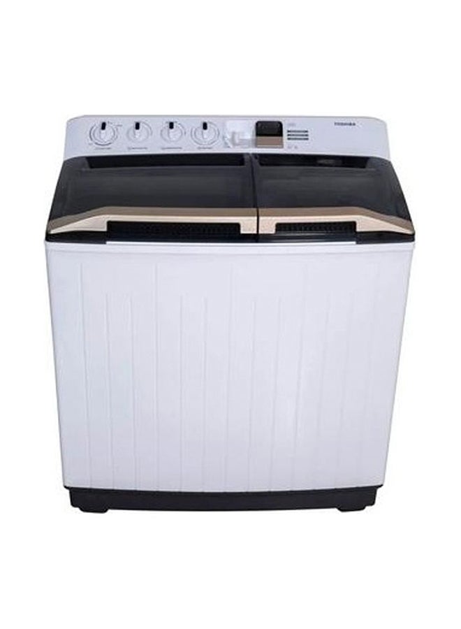 Toshiba Twin Tub Washer, 12kg, VH-K130WBB, White/Black (Installation Not Included)