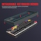 HXSJ L600 87 Keys Wired Mechanical Keyboard Two-color Injection Keycap White Backlight Detachable Type-C Cable (Black)
