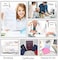 Generic A4 Zipper Plastic Wallets, Document Files Folders, Zippered Waterproof Pvc Bags, Plastic Zip Lock Envelopes, 10 Pcs, 5 Colors