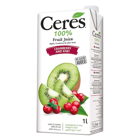 Ceres Juice Cranberry/Kiwi 100% 1L