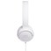 JBL T500 On Ear Wired Headphones With Mic White