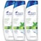 Head &amp; Shoulders Menthol Refresh Anti-Dandruff Shampoo 400ml Pack of 3