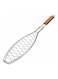 Generic BBQ Fish Shaped Grill Silver/Beige