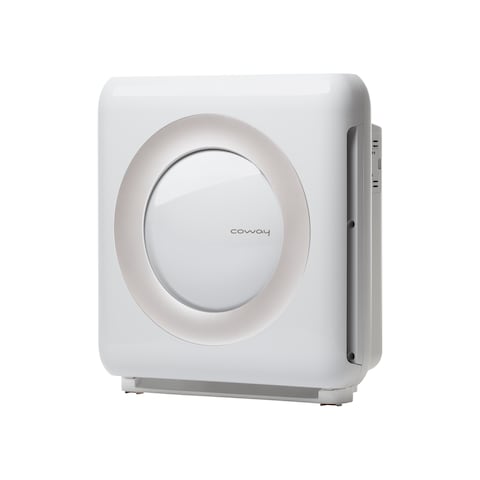 Coway Mighty For Home Bedroom 109m&sup2;, CADR 421m&sup3;/h, Green HEPA With Smart Air Quality Monitor Removes 99.98% Pollen Allergies Pet Dust Odours, Silent Auto Mode With Long-Life Multiple Filters, White