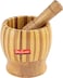 Delcasa Pestle &amp; Mortar Set, Premium Bamboo, Natural Lightweight Pestle &amp; Mortar Set, Durable, Long-Lasting &amp; Easy Cleaning Mixing Bowl, Ideal For Herbs Spices Ginger Garlic Grinder &amp; Crusher