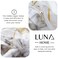 Luna Home Queen size 6 pieces, without filler, marble design.