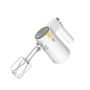 Beko Hand Mixer - 425 Watt - 5 Speeds - White - HMM62404W