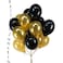 Buena Ventura's Themez Only "Happy Birthday" Letter Foil Balloon Set (Gold) for Birthday Party Decoration with Metallic Gold &amp; Black Balloons - Pack of 43 pcs