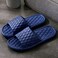 SKY-TOUCH Bathroom Slippers Anti-slip Unisex, Shower Slippers Indoor Slippers Soft Light Weight Flat Sandals Slippers for Indoor Outdoor Size 44-45 Blue