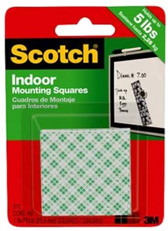 Generic Scotch 1 Inch Indoor Mounting Square Tape