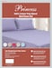 Deyarco Princess Flat Sheet 3pc-Fabric: Cotton Poly Easy Iron - Color: White -Size: Double 200X240cm + 2 Pillowcase Size: 50X75cm