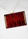Lowha Decorative Acrylic Serving Tray With Gold Metal Handles And Scribble Design 20x30 cm