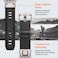 Spigen DuraPro Armor designed for Apple Watch Band for Apple Watch Ultra2/Apple Watch Ultra 49mm, Series 9/8/SE2/7/6/SE/5/4/3/2/1 45mm/44mm/42mm Durable Metal Connector Band - Fabric Black