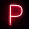LED Neon Flex Letter Light P 30x19cm