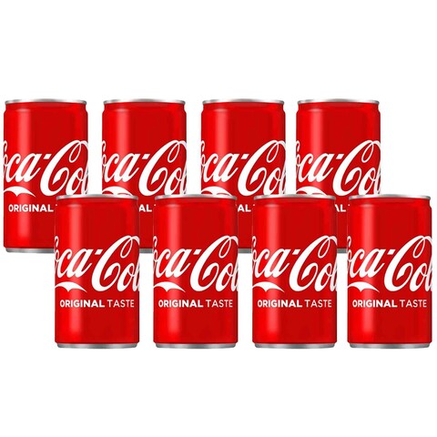 Coca Cola Drink 185 Ml 8 Pieces Online | Carrefour Jordan