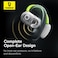 Baseus Eli Sport 1 Open Ear Air conduction Earphones Bluetooth 5.3 Wireless Earbuds With Earhooks 30H Battery Life IPX4 Waterproof Immersive Stereo Sound Headphone For Gym/Running And Many More Green