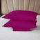 Rahalife 3-Piece Fitted Sheet Set Microfiber 150x200x30cm Queen Size 41038 Plum