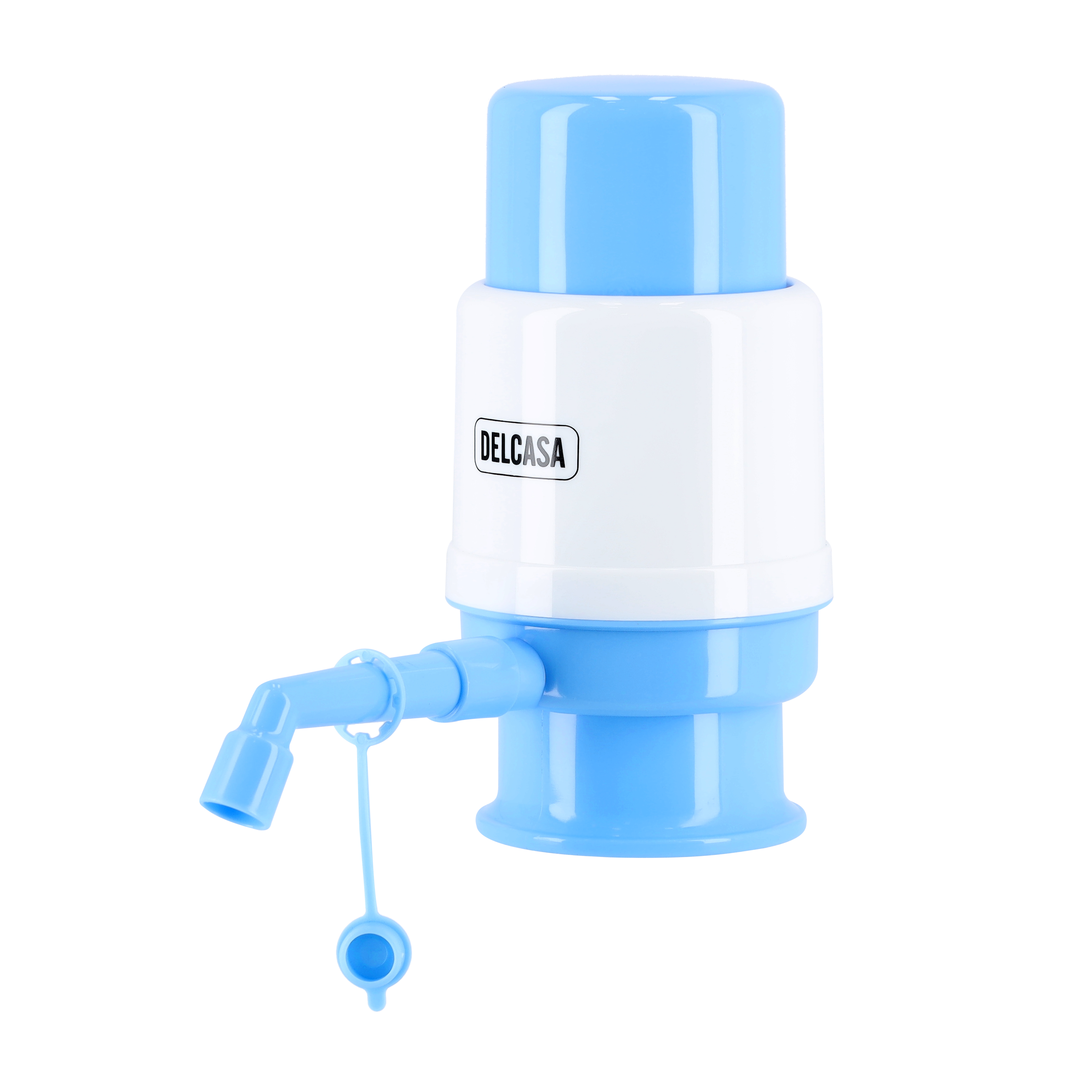 Delcasa Water Dispenser Pump With Vacuum Technology, DC2062, Food Grade Plastic Material, Manual Use, Removable Tubes, Anti-Dirt &amp; Anti-Splash, 85.5x167.5cm