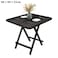 Nar Foldable Table, Portable Camping Table, Indoot Household Dining Table Folding Table, Outdoor Leisure And Convenient Picnic Table (A-All Black, 60 * 60 * 55Cm)