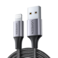 سلك شاحن يوجرين نايلون مظفر USB إلى آيفون بطول 1 م - أسود