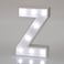 LED Marquee Letter Light Sign Wooden White (Z) 25cm