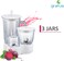 Gratus 400 Watts Food Processor Blender/Juicer, 3-Speed Control With Safety Arm, Stainless Steel Housing, Removable Residue, GFP4001FEC