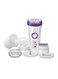 Braun Silk Epil 9 Epilator With Facial Brush White/Purple/Silver