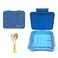 HYDROBREW 6 &amp; 4 Convertible Bento Lunch Box - Glitter Blue