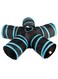 Generic - 5 Way Foldable Tunnel Toy For Pet Black/Blue 31X4X31Centimeter