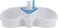 Royalford 2-In-1 Sink Organizer- Rf10977 Provides Space For Brush Holder, Sponge Holder, Soap Dispenser Compartment And Ring Bracket Break-Resistant, Light-Weight, Blue And White