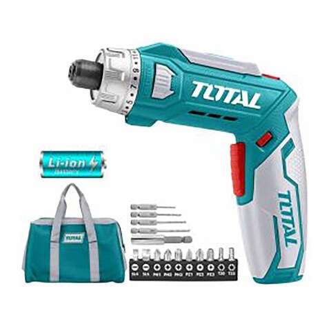 TOTAL SCREWDRIVER 8V +CHARGER+16PCS