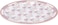 Royalford Melamineware 10" Dinner Plate- Rf11780 Dishwasher-Safe Dinnerware With Strong And Sturdy Construction, White And Pink
