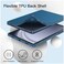 Soft TPU Tri-Fold Stand Protective Tablet Cover, Auto Wake/Sleep Case For Samsung Galaxy Tab A9+ / A9 Plus 11-Inch 2023 Blue