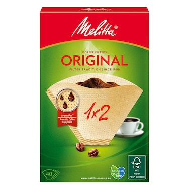 Melitta 40 Coffee Filter Brown 1X2