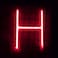 LED Neon Flex Letter Light H 30x17cm
