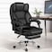Karnak Executive Office Gaming Chair Pu Leather 360&deg; Swivel, Diamond Pattern Stitching High Back With Tilt Lock Mechanism, Soft Foam &amp; Well Padded Backrest With Lumbar Support Color (Black)