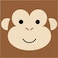 Animal Faces Monkey Luncheon Napkin 16 pcs