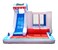 Rainbow Toys Inflatable Castles Shark Bouncy Slide Jumping Pad Children Recreation Inflatable Water Game Paddling Pool