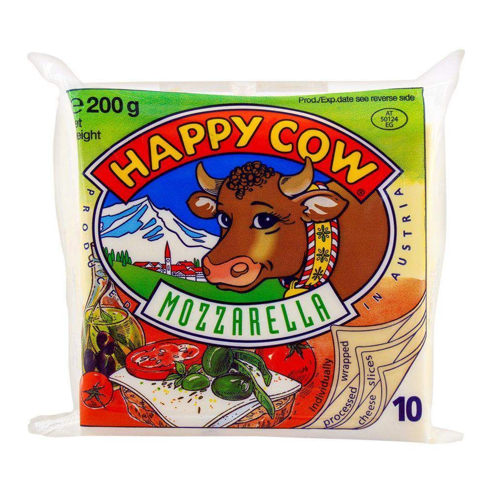 Happy Cow Mozzarella Slices 200 gr