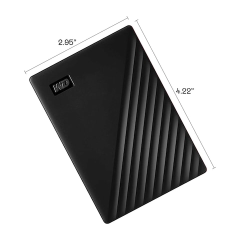 WD My Passport USB 3.2 Gen 1 External 5TB Hard Disk Drive Black