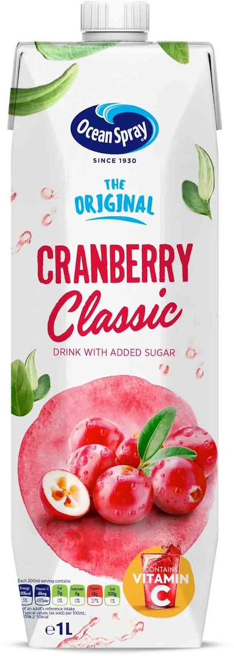 Ocean Spray Classic Cranberry Juice 1L