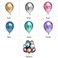 Party Time 50-Pieces Assorted Chrome Balloons, Metallic Balloons made with Quality Natural Latex For Wedding Bridal Shower Festive &amp; Birthday  Party Decoration - Party Supplies