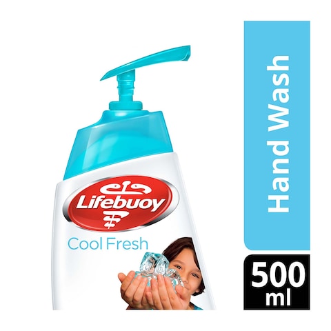 Lifebuoy Antibacterial Hand Wash,  Cool Fresh, for 100% stronger germ protection*  &amp; hygiene,  500ml